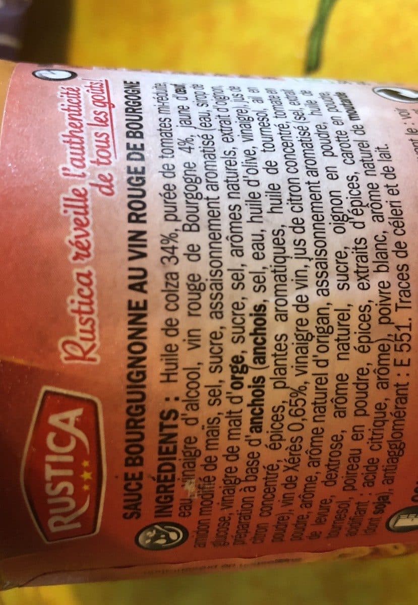 Marque Repère Sauce bourguignone - pot packshot