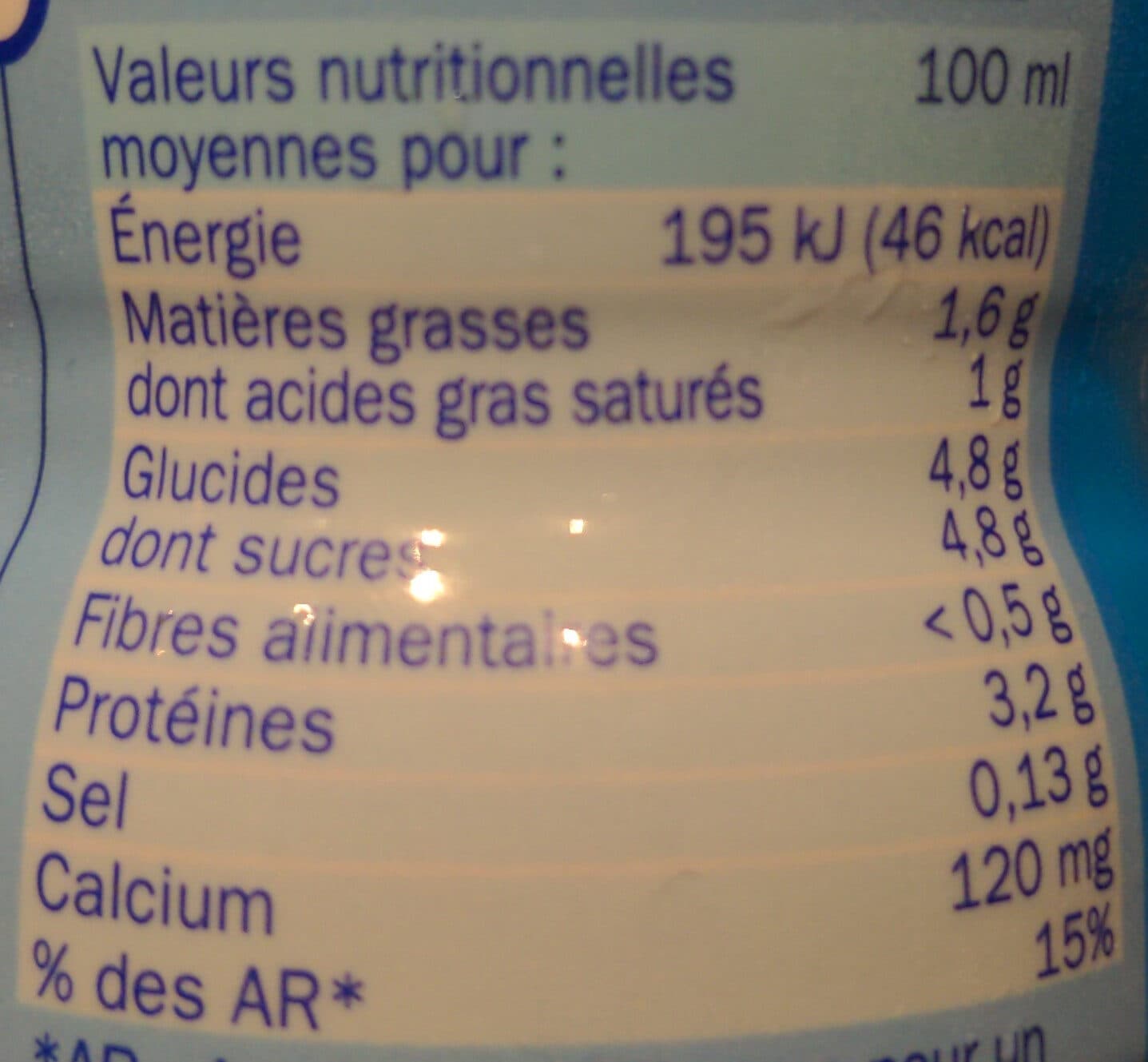 Délisse Lait Demi Écrémé packshot