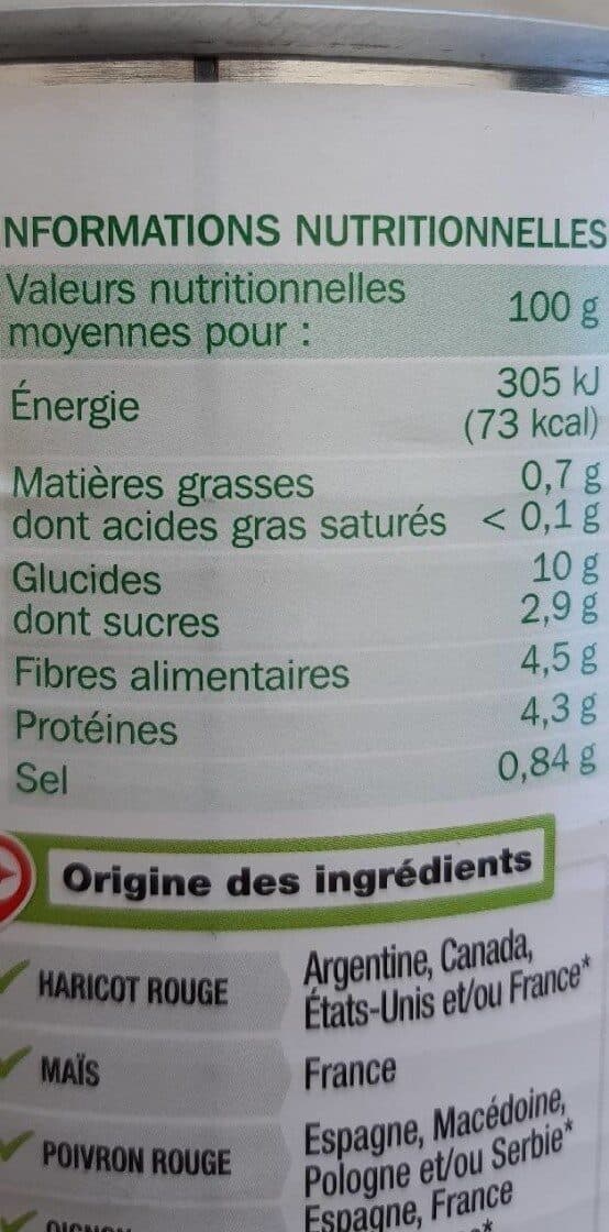 Marque Repère Haricots rouges à la mexicaine packshot