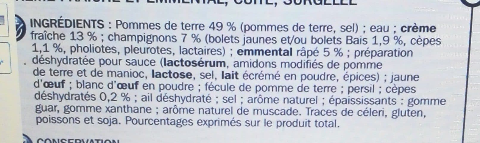 Marque Repère Mini gratin aux pommes de terre bolets et cèpes packshot