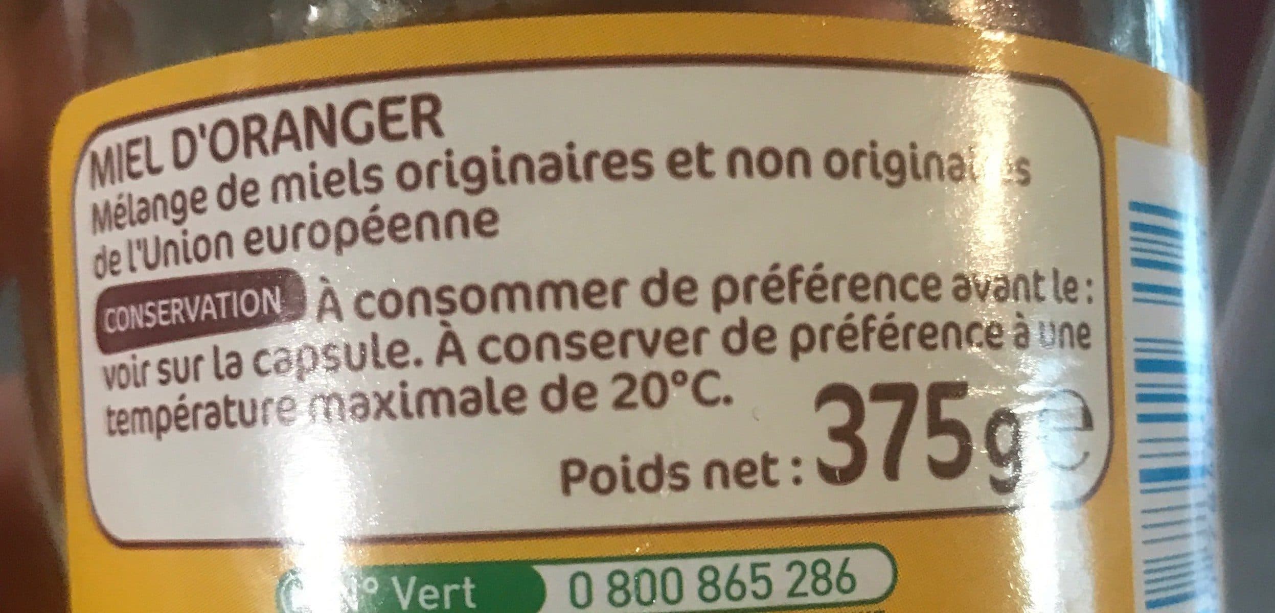 Marque Repère Miel fleur d'oranger packshot