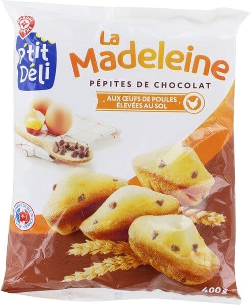 Marque Repère Madeleines Pépites de Chocolat packshot