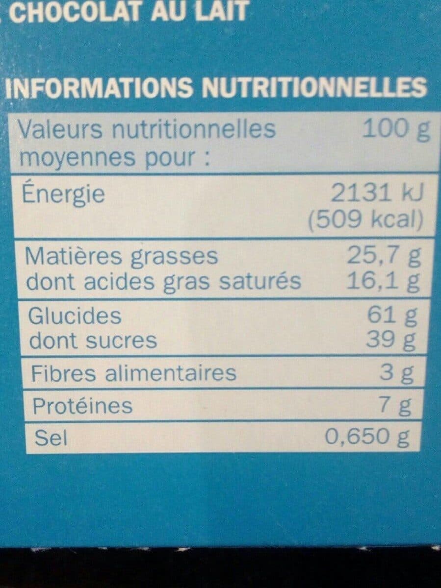 Marque Repère Biscuit tentation petit beurre napé de 63% de chocolat au lait packshot