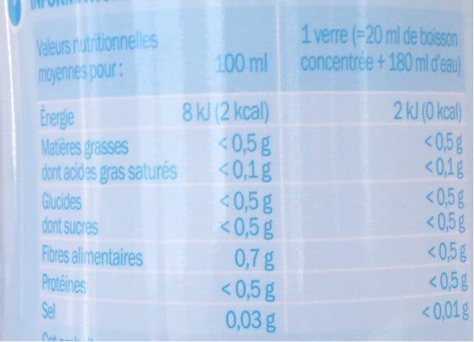 Marque Repère Sirop Zéro Menthe packshot