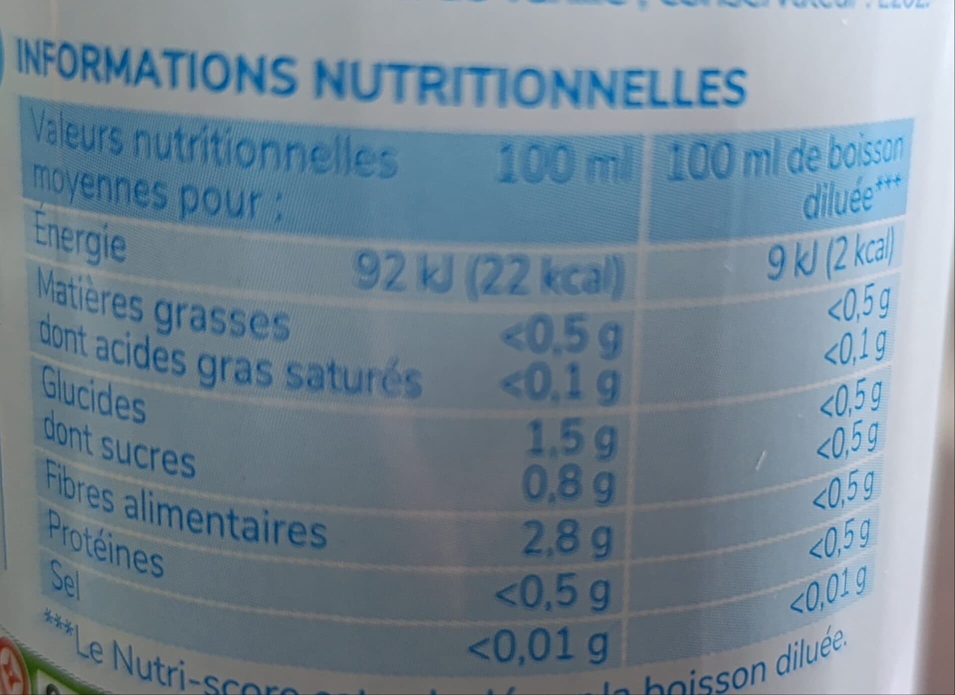 Marque Repère Sirop de grenadine zéro sucres packshot
