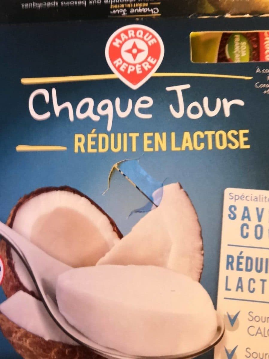 Marque Repère Spécialité laitière au citron réduit en lactose packshot
