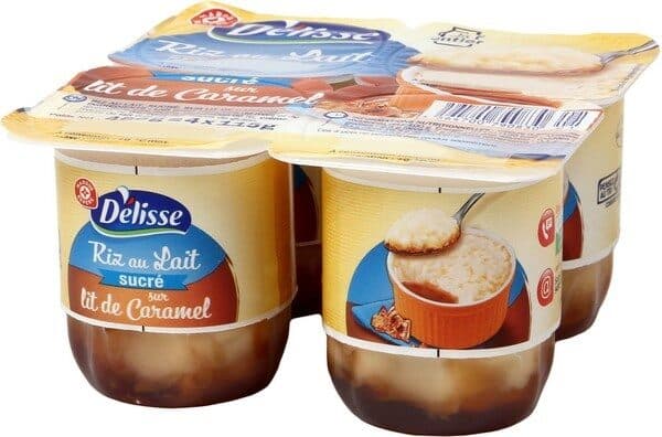 Délisse Riz au Lait sur lit de Caramel packshot