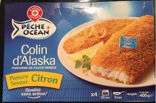 Marque Repère Filet de colin d'Alaska citron x 4 packshot