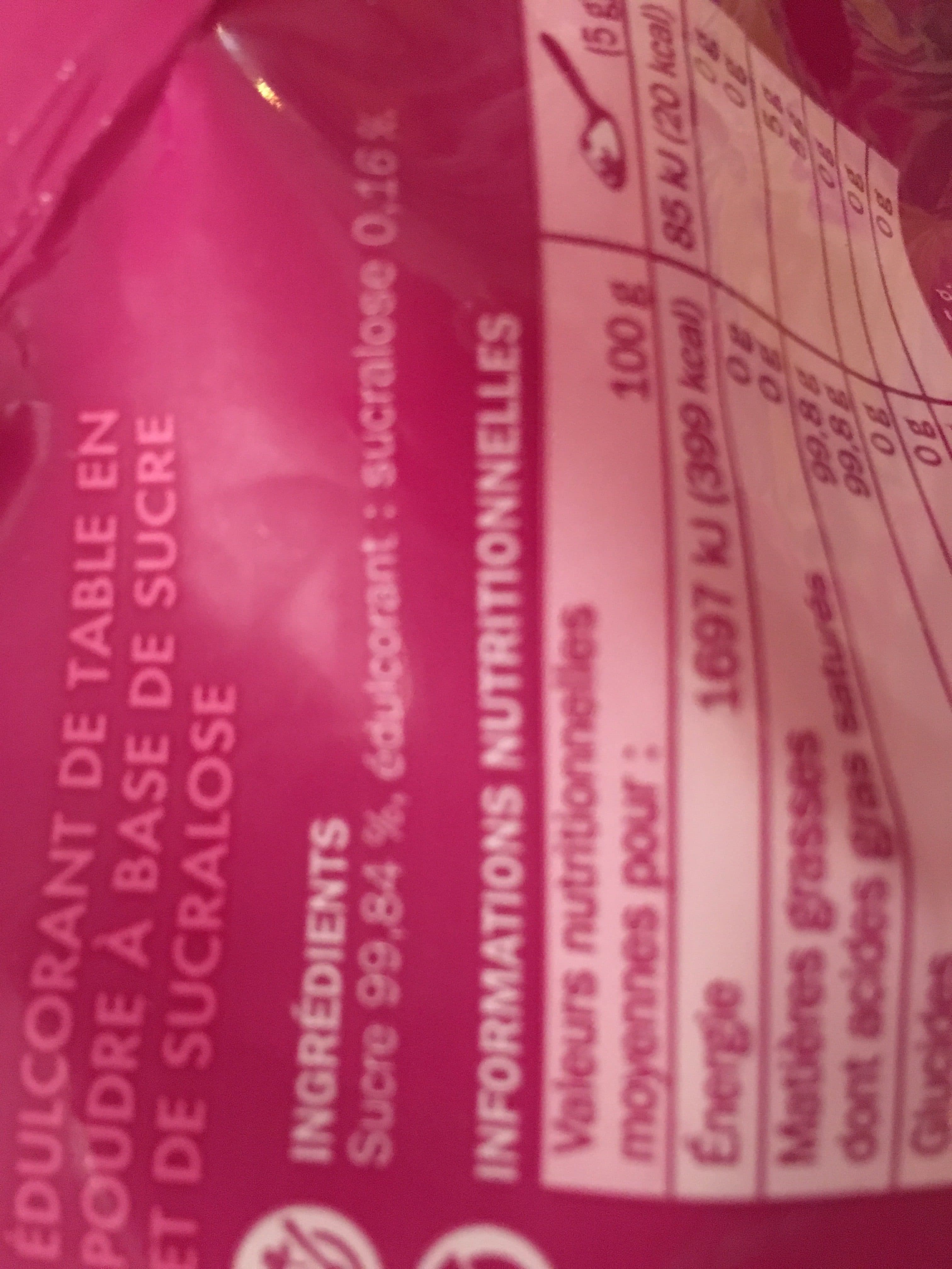 Marque Repère Sucre et sucralose en poudre packshot