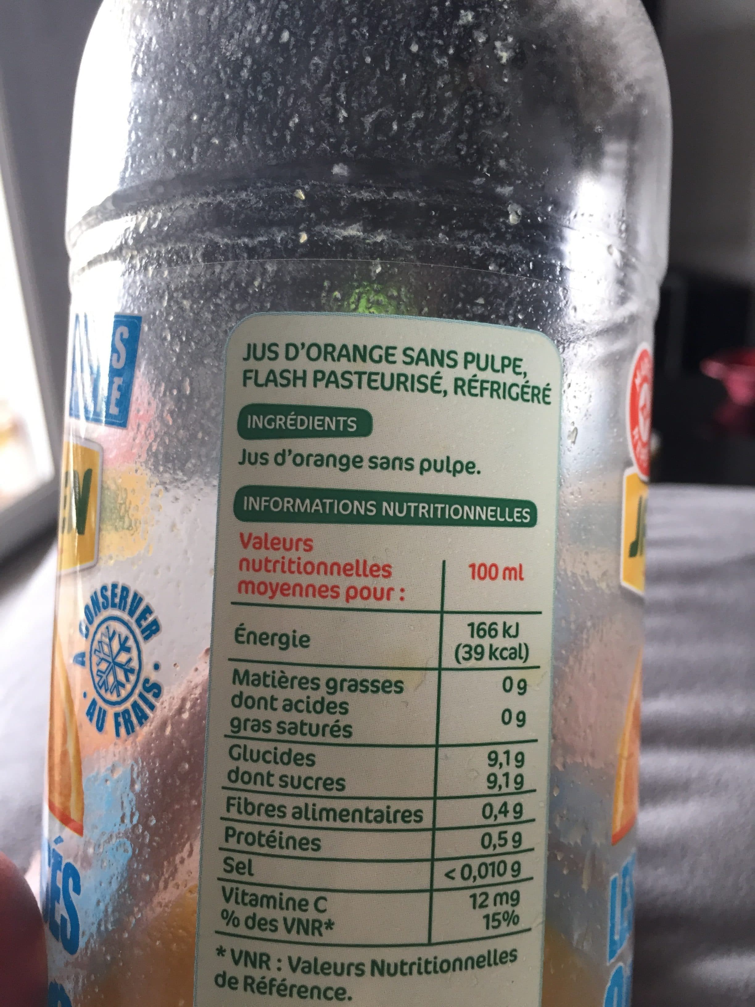 Marque Repère Jus d'orange Jafaden Sans pulpe packshot