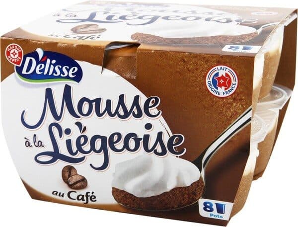 Délisse Mousses à la liégeoise au café x 8 packshot