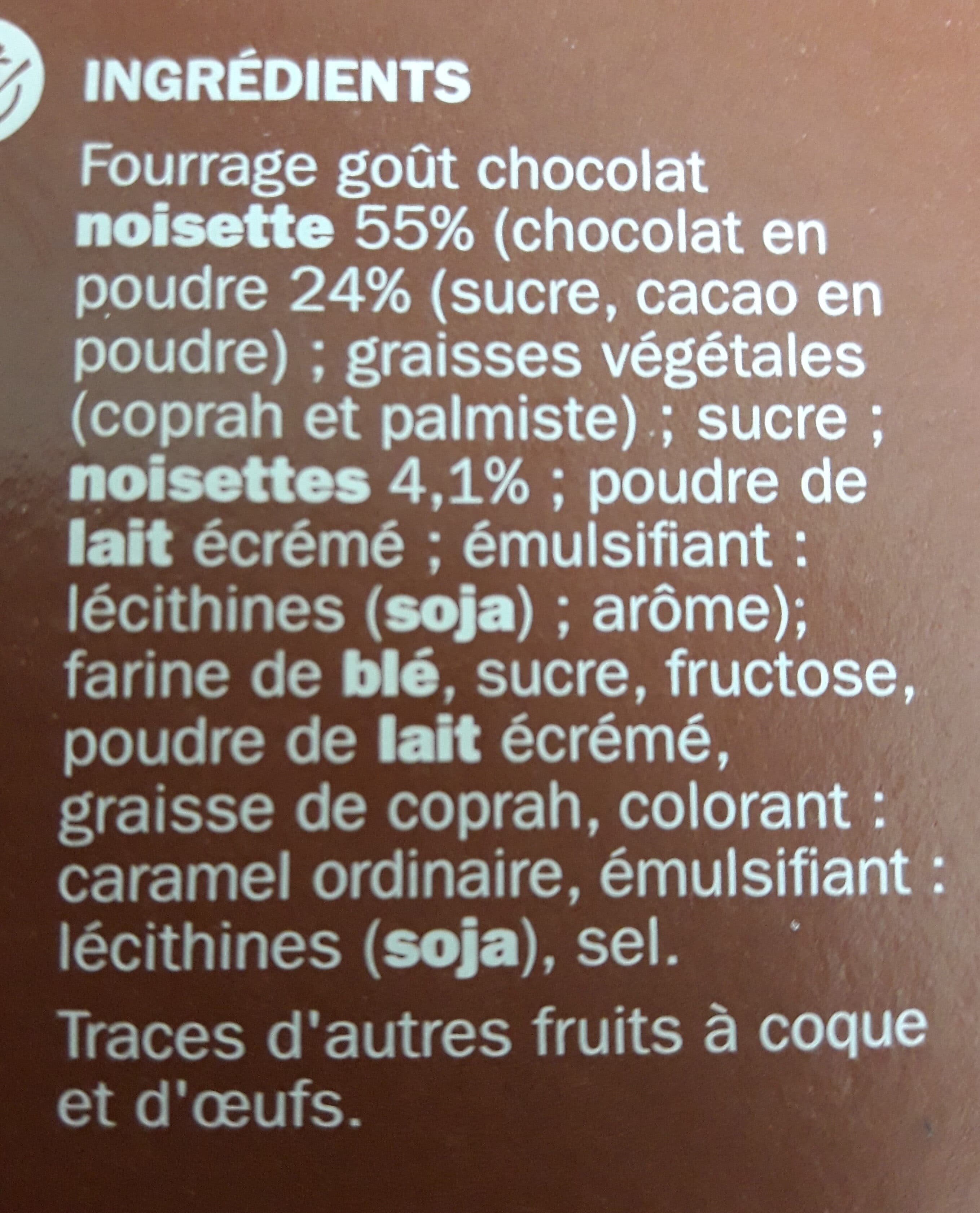 Marque Repère Tube délice fourrage goût chocolat noisette packshot