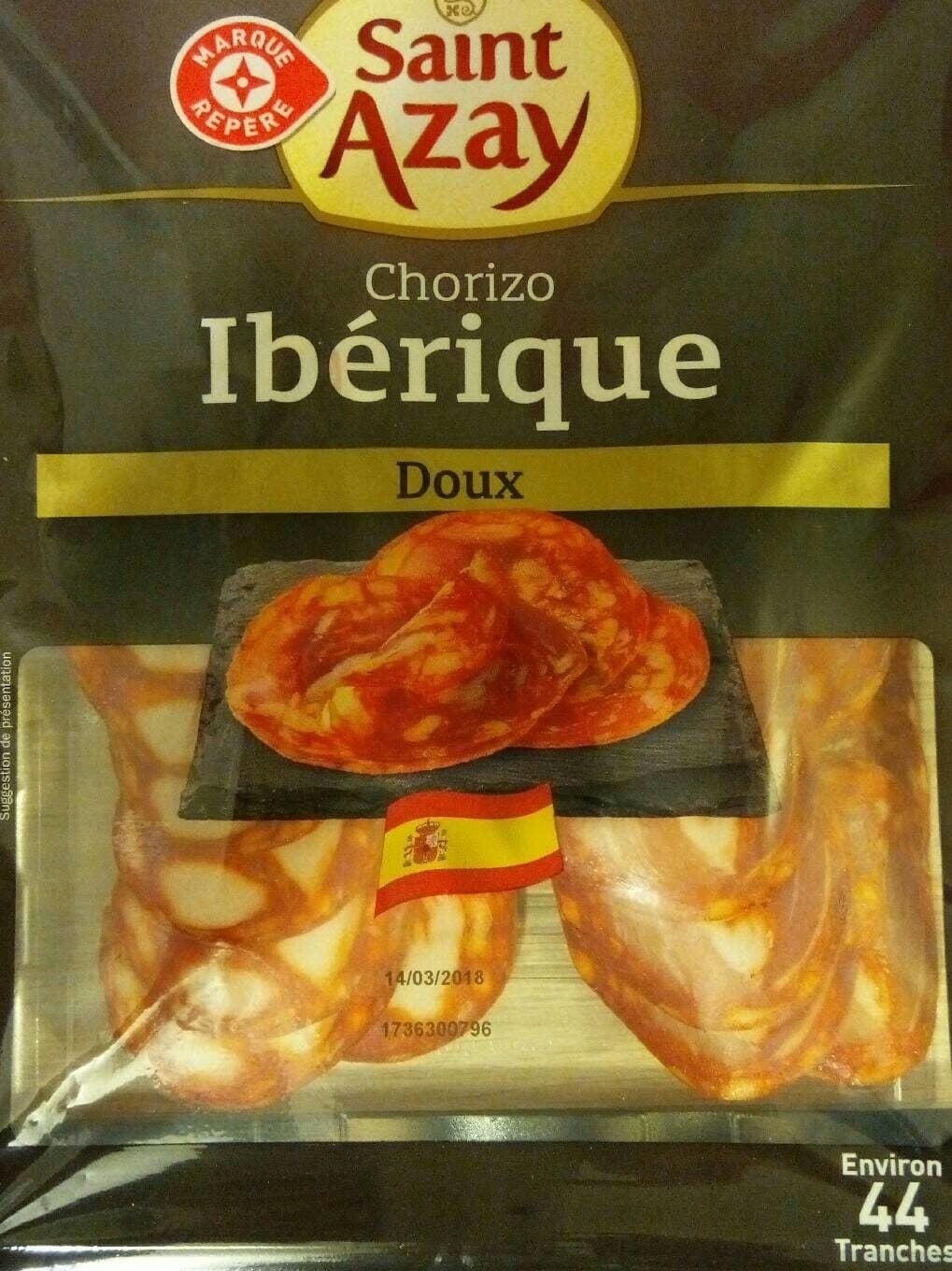 Marque Repère Chorizo ibérique doux 44 tranches packshot