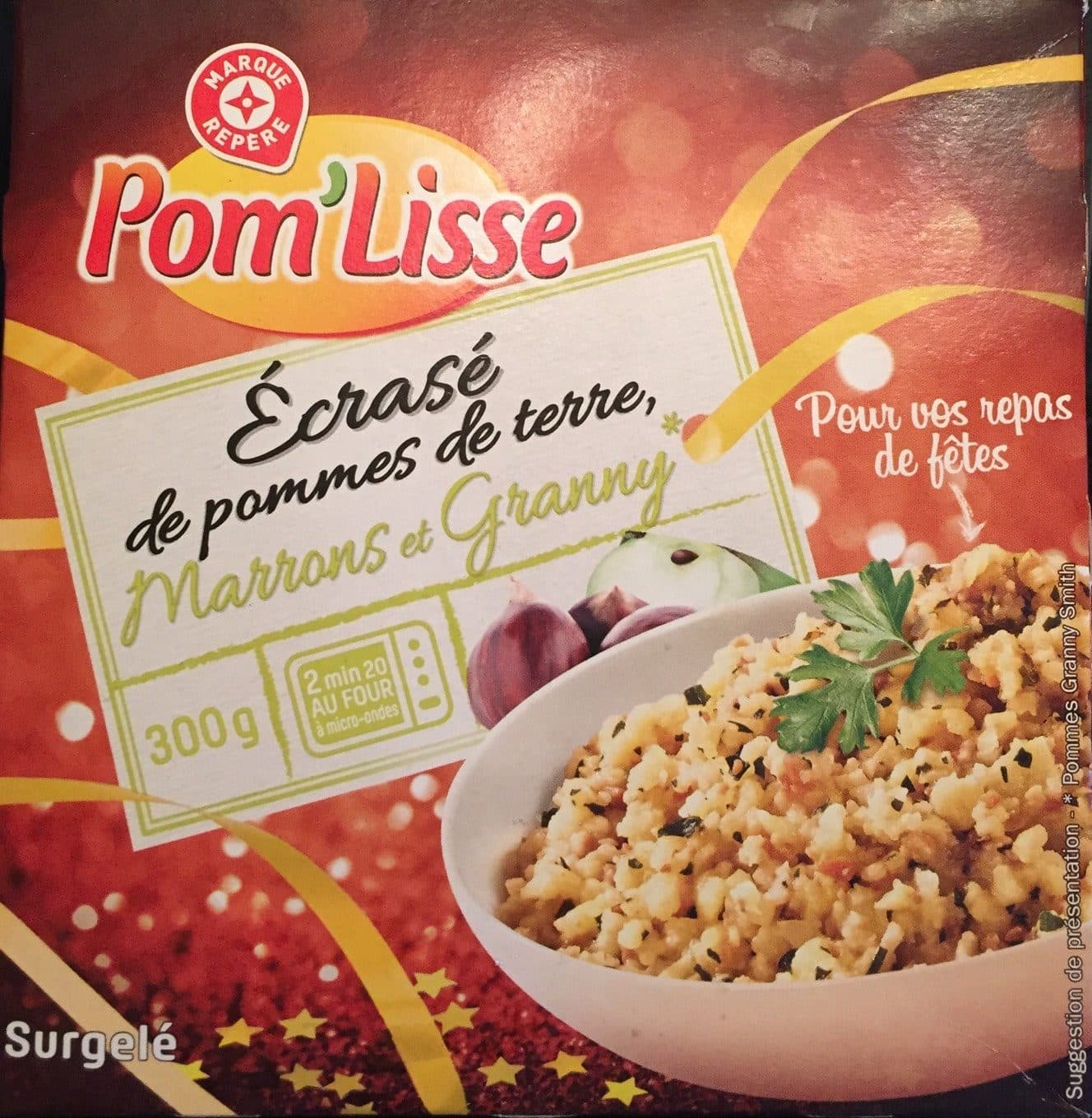 Pom’Lisse Ecrasé de pomme de terre marrons et granny packshot