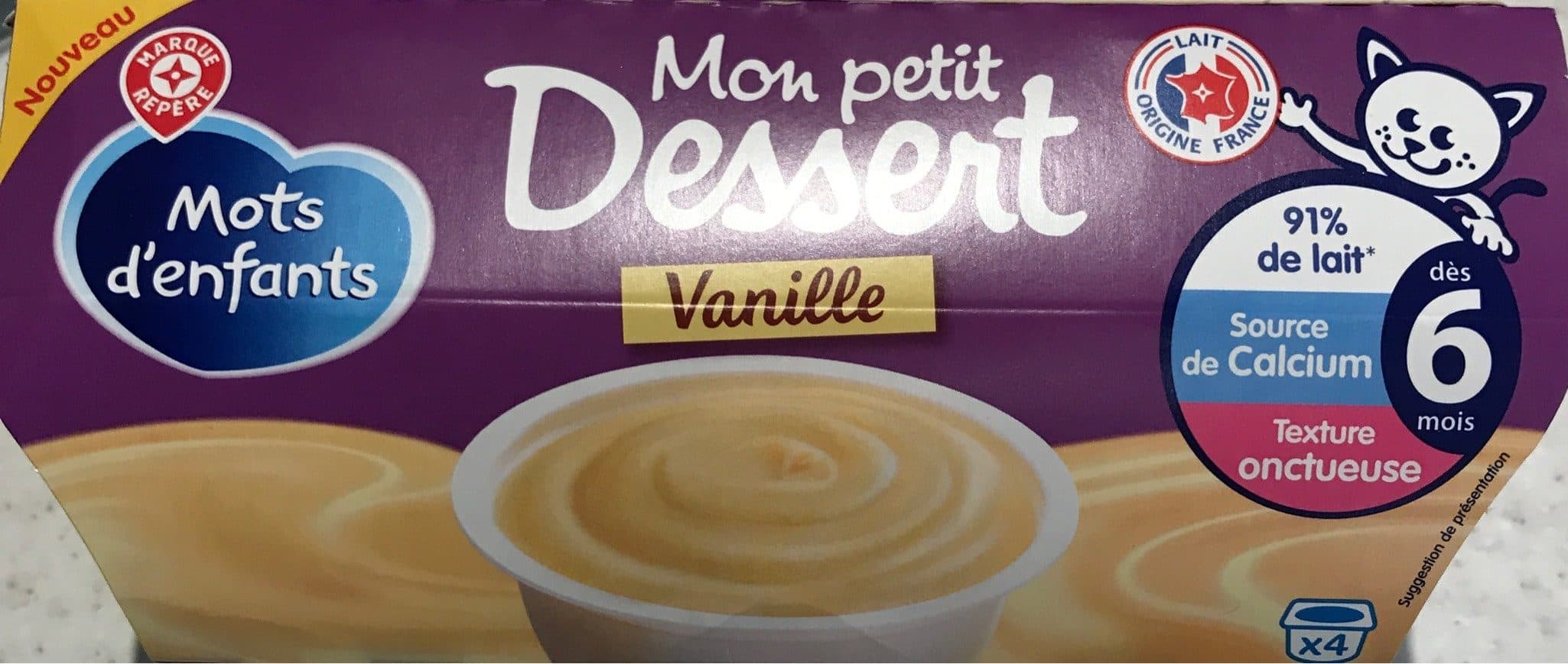 Marque Repère Mon petit dessert Vanille packshot