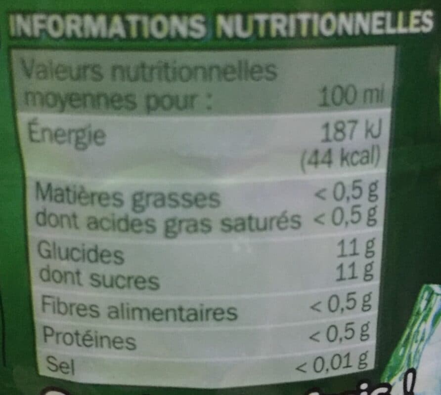 Marque Repère Boisson gazeuse goût mojito packshot