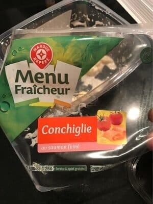 Marque Repère Menu fraîcheur conchiglie au saumon fumé packshot