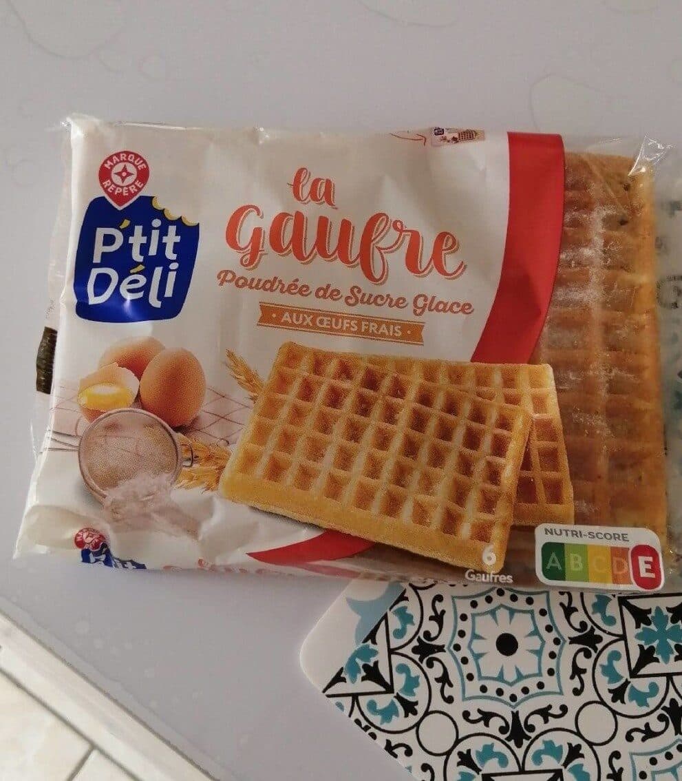 Marque Repère 6 Gaufres saupoudrées, aux œufs frais packshot