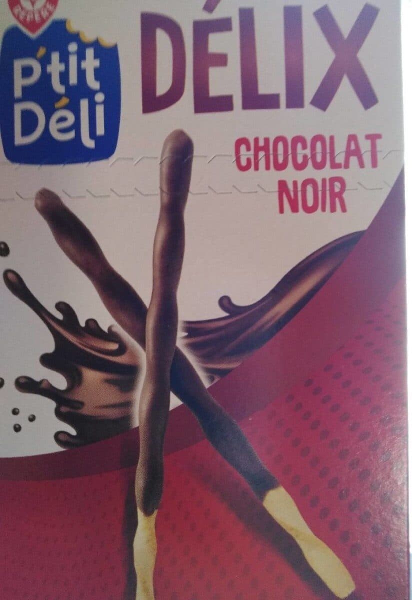 Marque Repère Biscuits batonnets P'tit Déli Chocolat noir packshot