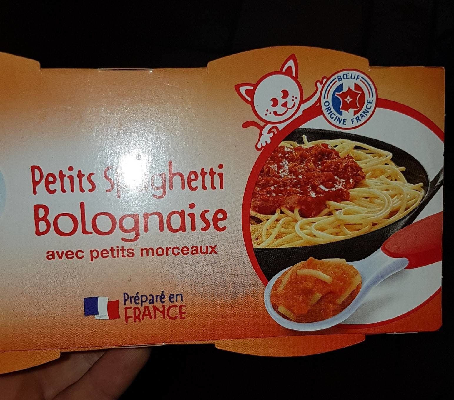 Marque Repère Petits spaghetti bolognaise packshot