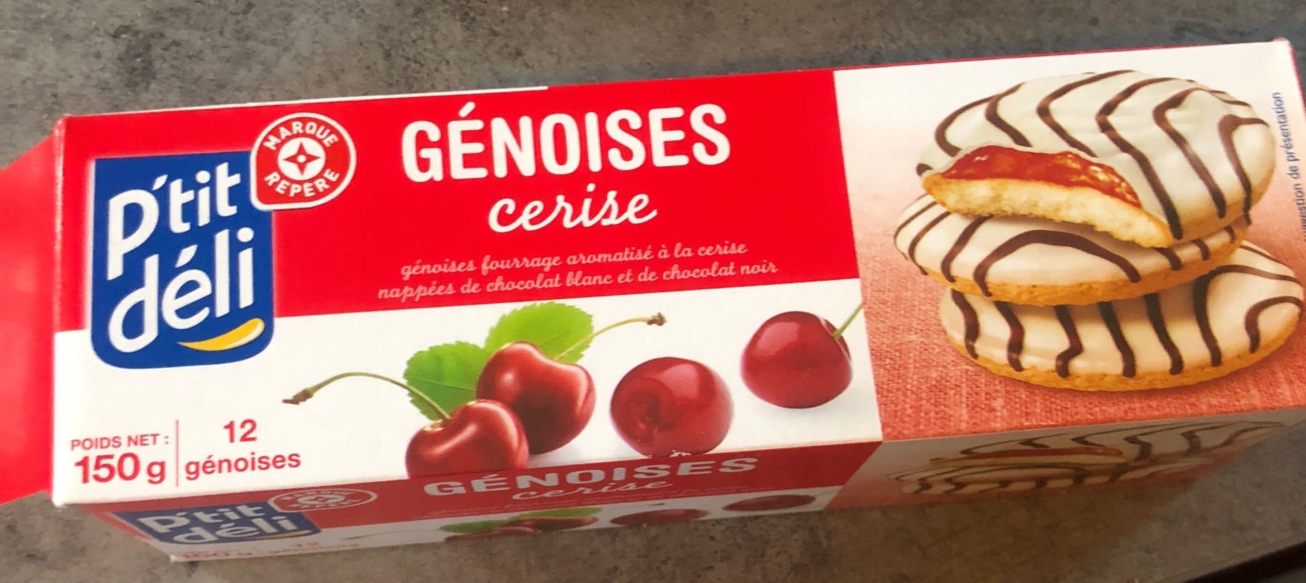 Marque Repère Génoises fourrées P'tit Déli Cerise packshot