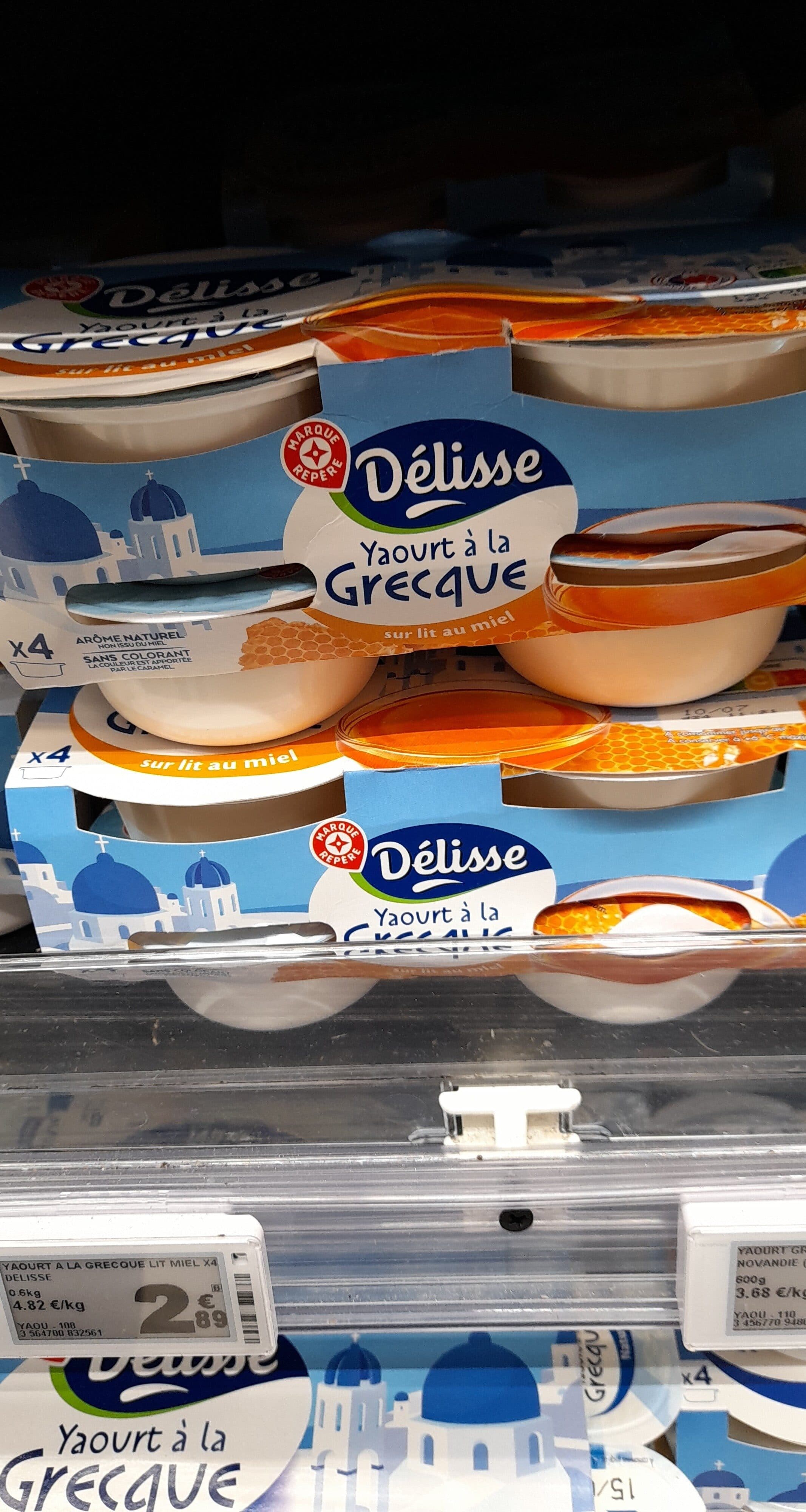 Délisse Yaourt Grecque sur Lit Miel packshot