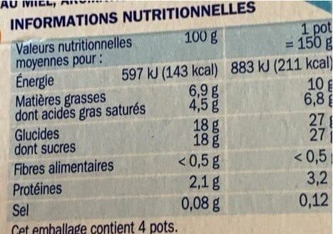 Délisse Yaourt Grecque sur Lit Miel packshot