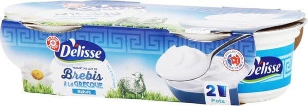 Délisse Yaourts à la grecque au lait de brebis nature packshot