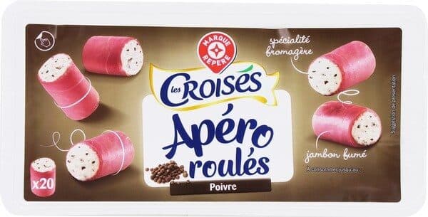 Marque Repère Roulés de jambon fumé au poivre packshot