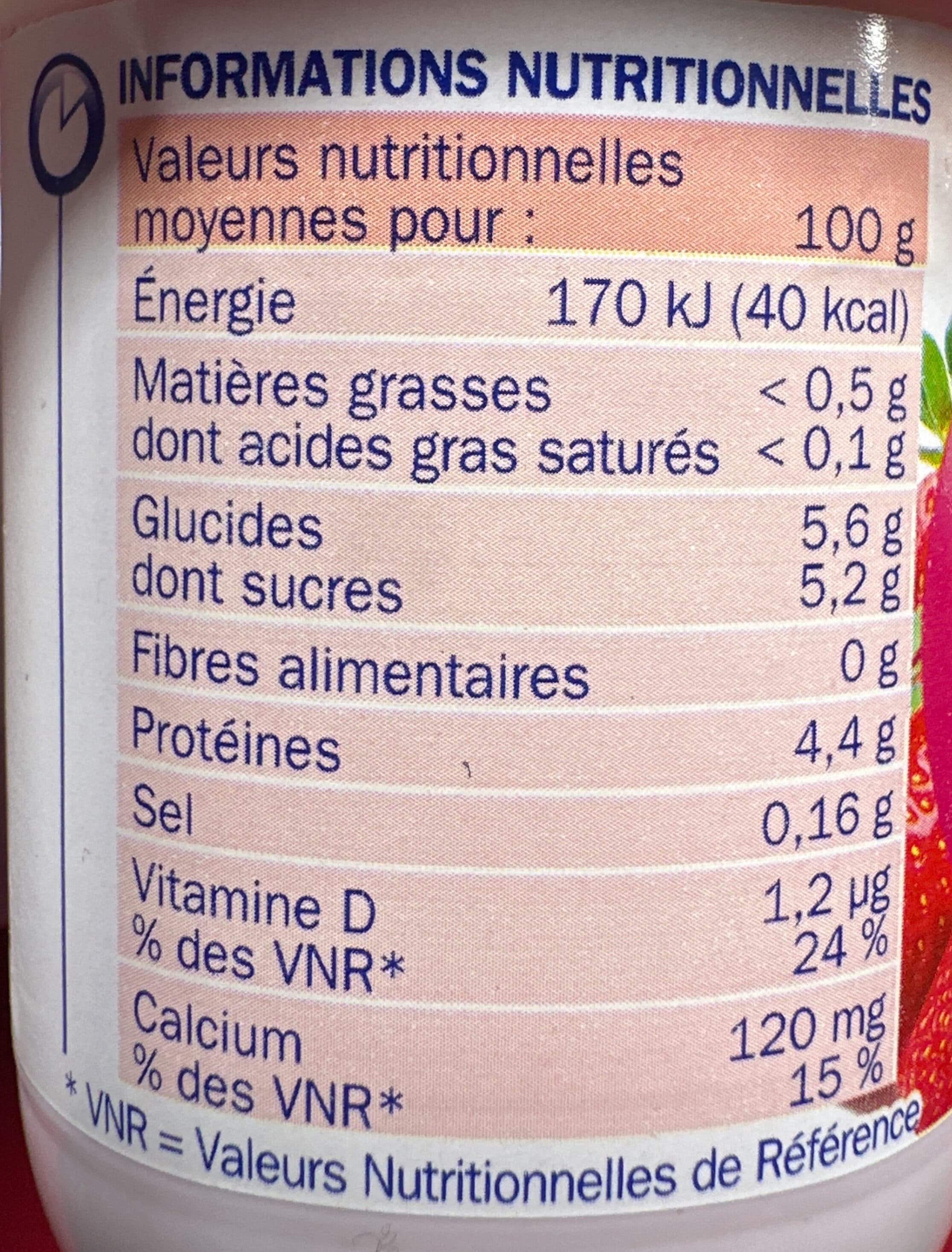 Délisse Deli'light yaourt fraise 0% packshot