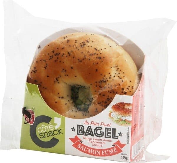 Marque Repère Bagel saumon fumé sauce yaourt packshot