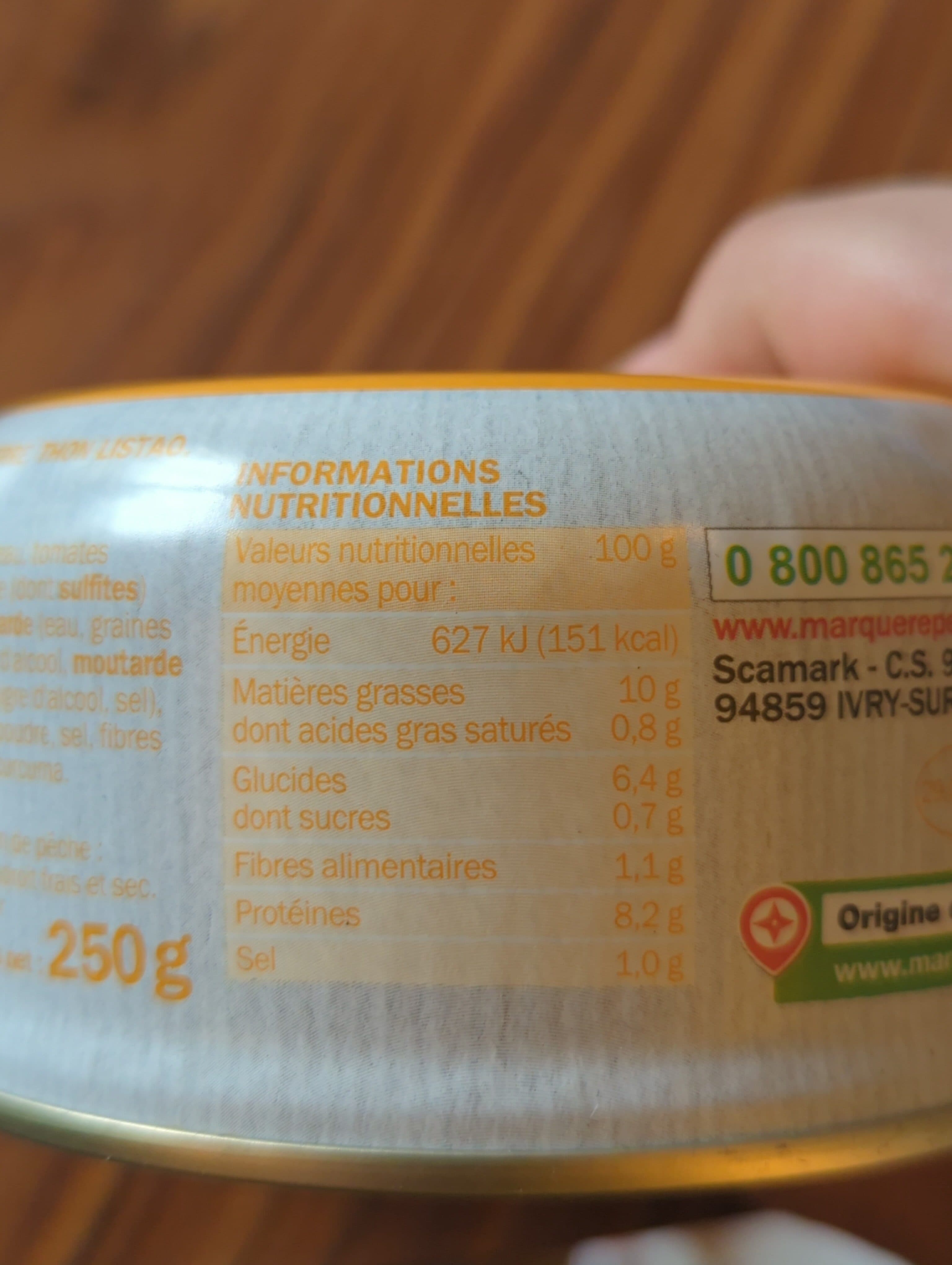 Marque Repère Salade de Thon Piémontaise packshot