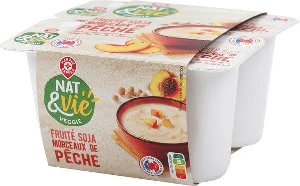 Marque Repère Spécialité au soja pêche packshot