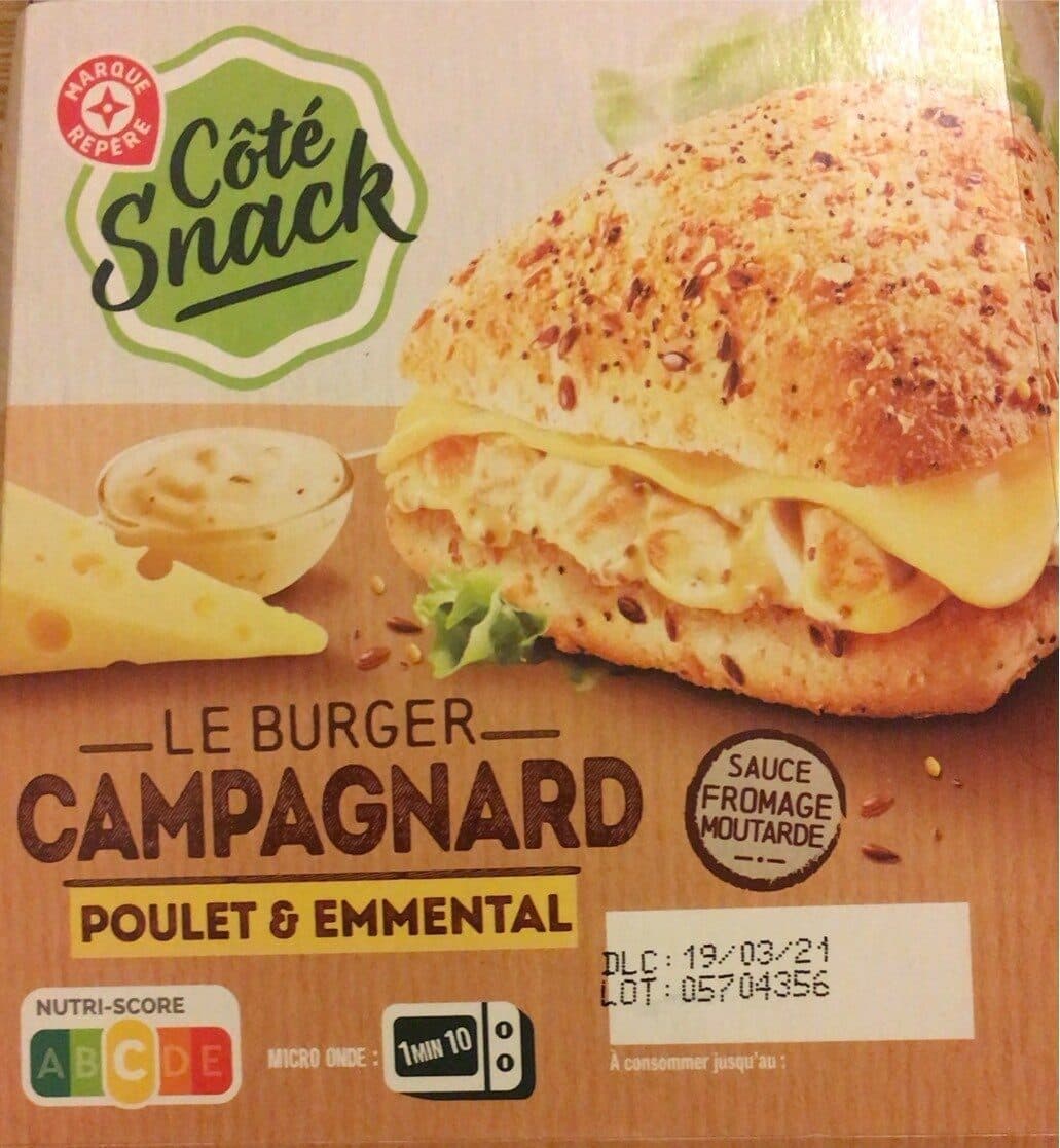 Marque Repère Burger le campagnard packshot