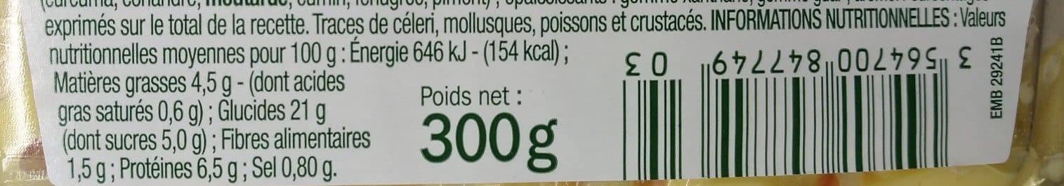 Marque Repère Salade créole au poulet et à l'ananas packshot