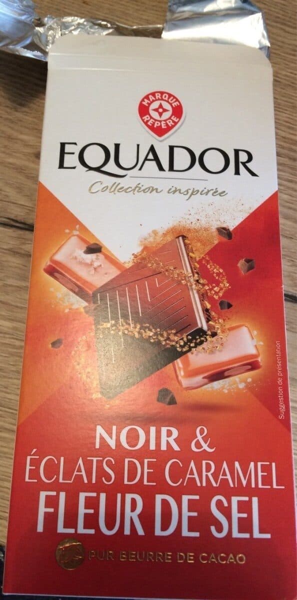 Marque Repère Chocolat noir Eclat de caramel et fleur de sel packshot