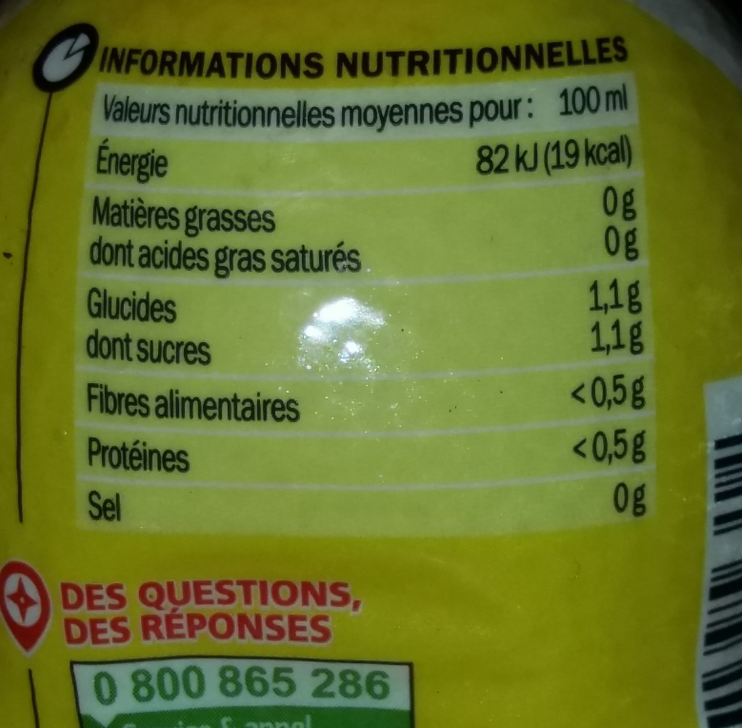Marque Repère Jus de citron jaune packshot