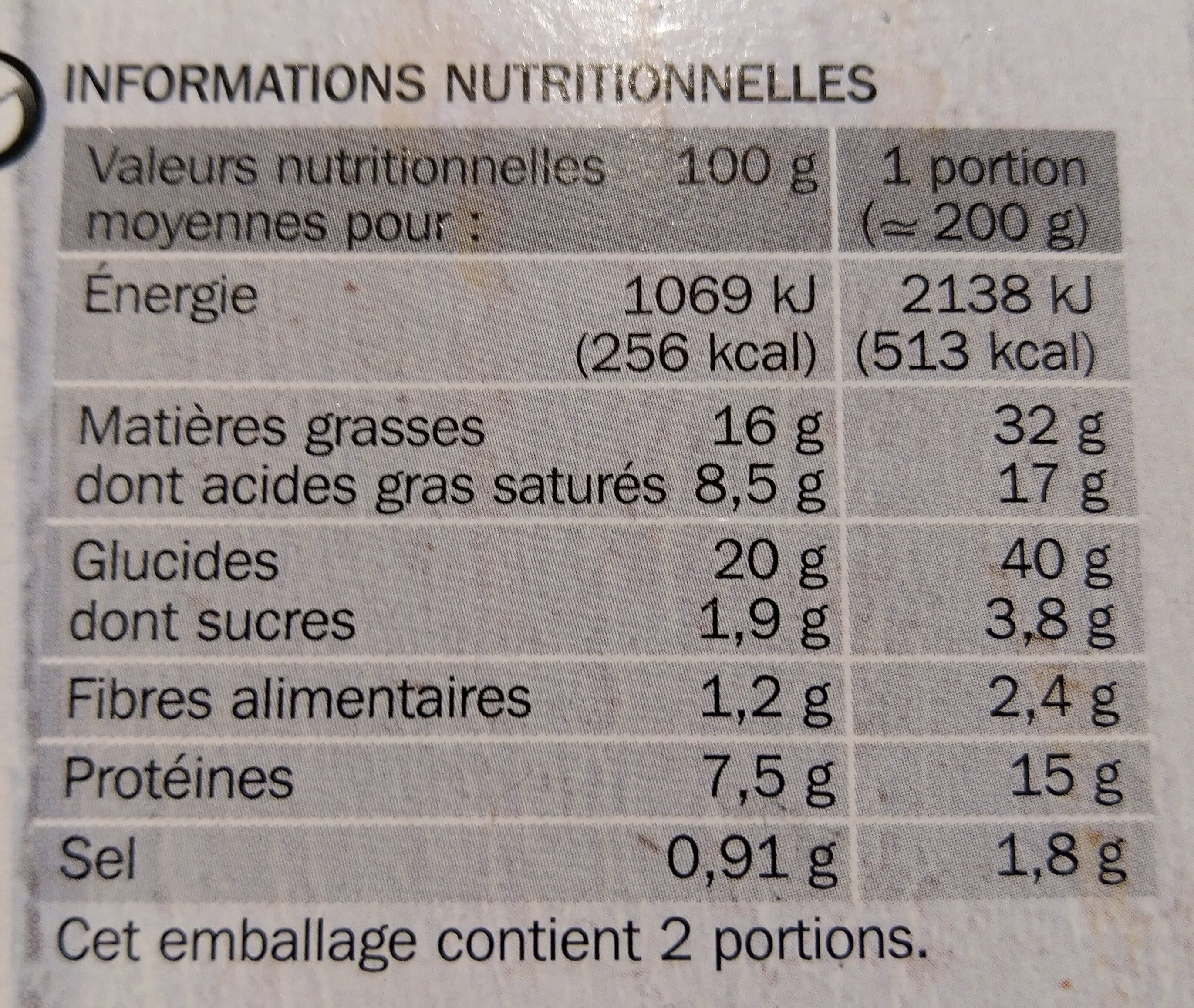 Marque Repère Quiche lorraine pâte pur beurre packshot