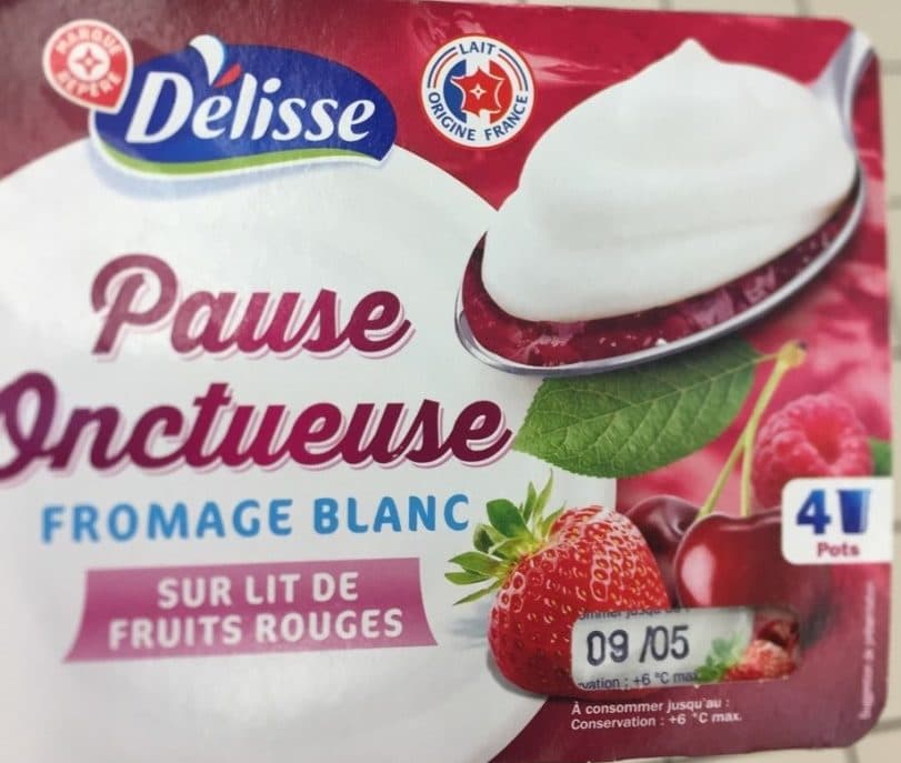 Délisse Pause onctueuse fromage blanc sur lit de fruits rouges packshot
