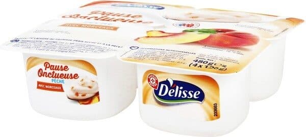 Délisse Fromage blanc à la pêche packshot