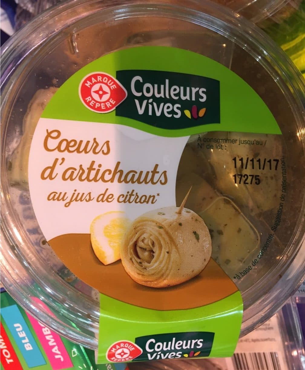 Marque Repère Coeurs d'artichauts au jus de citron packshot