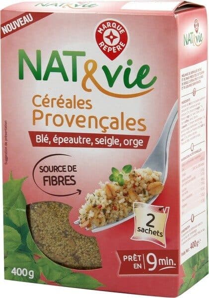 Marque Repère Céréales provençales (blé, épeautre, seigle et orge) x 2 sachets packshot