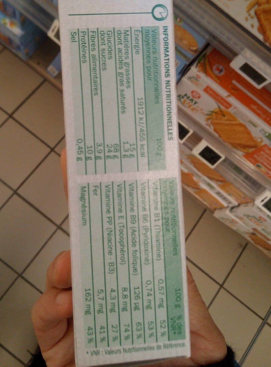 Marque Repère Biscuits aux germes de blé et soja orange packshot