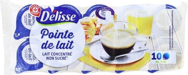 Délisse Lait concentré non sucré en mini coupelle x 10 packshot