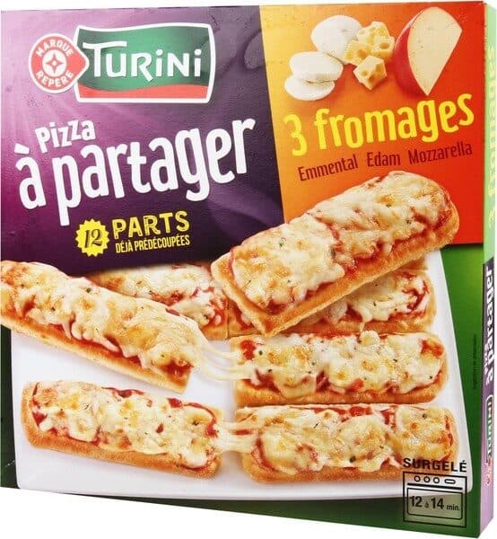 Marque Repère Pizza à partager 3 fromages packshot