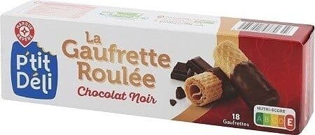 Marque Repère La Gaufrette roulée chocolat noir packshot