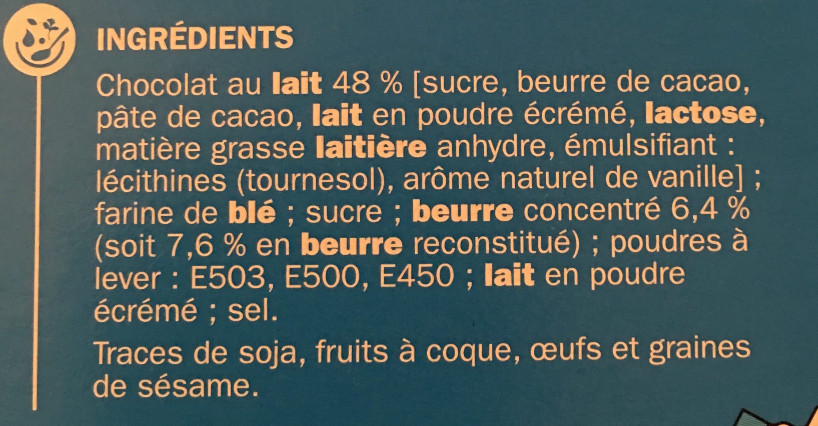 Marque Repère Mini petits-beurre tablette chocolat au lait packshot
