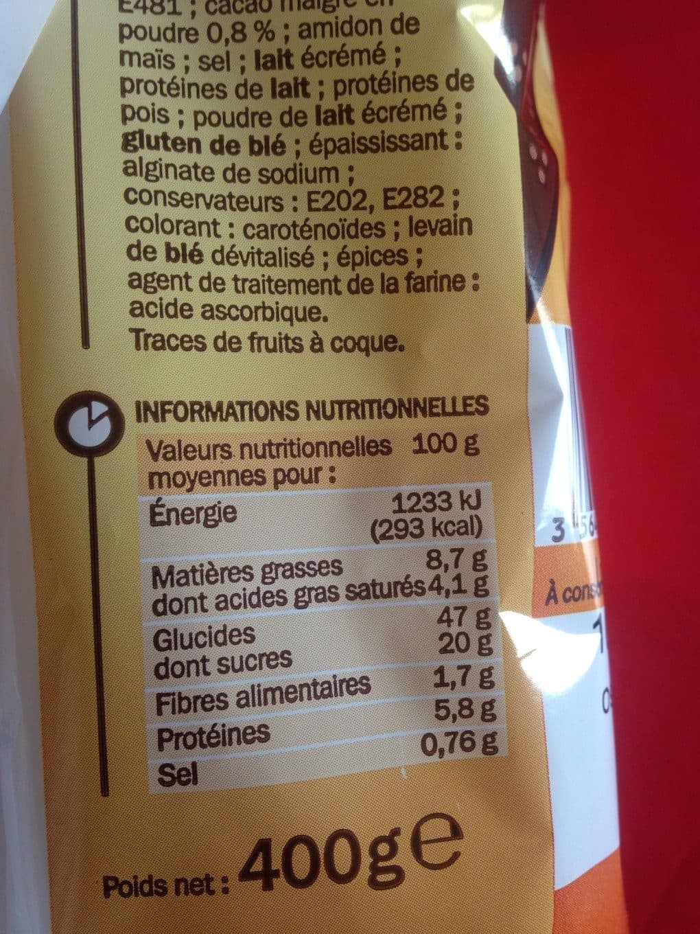 Marque Repère Brioche tressée marbrée aux pépites de chocolat packshot