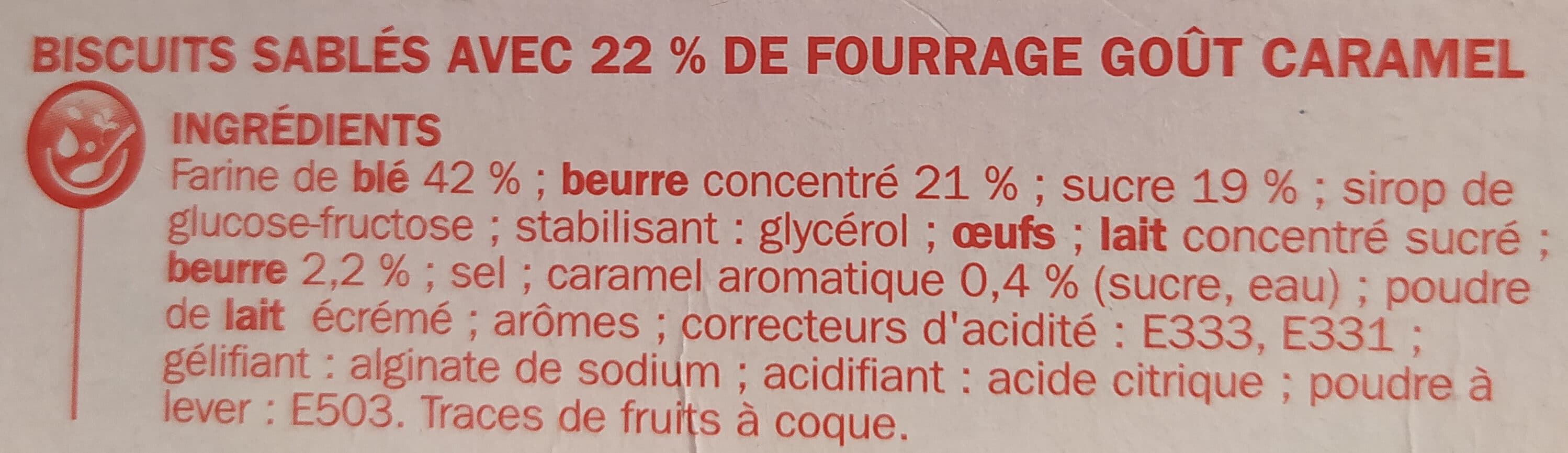 Marque Repère P'tit Déli, Sablés pur beurre caramel packshot