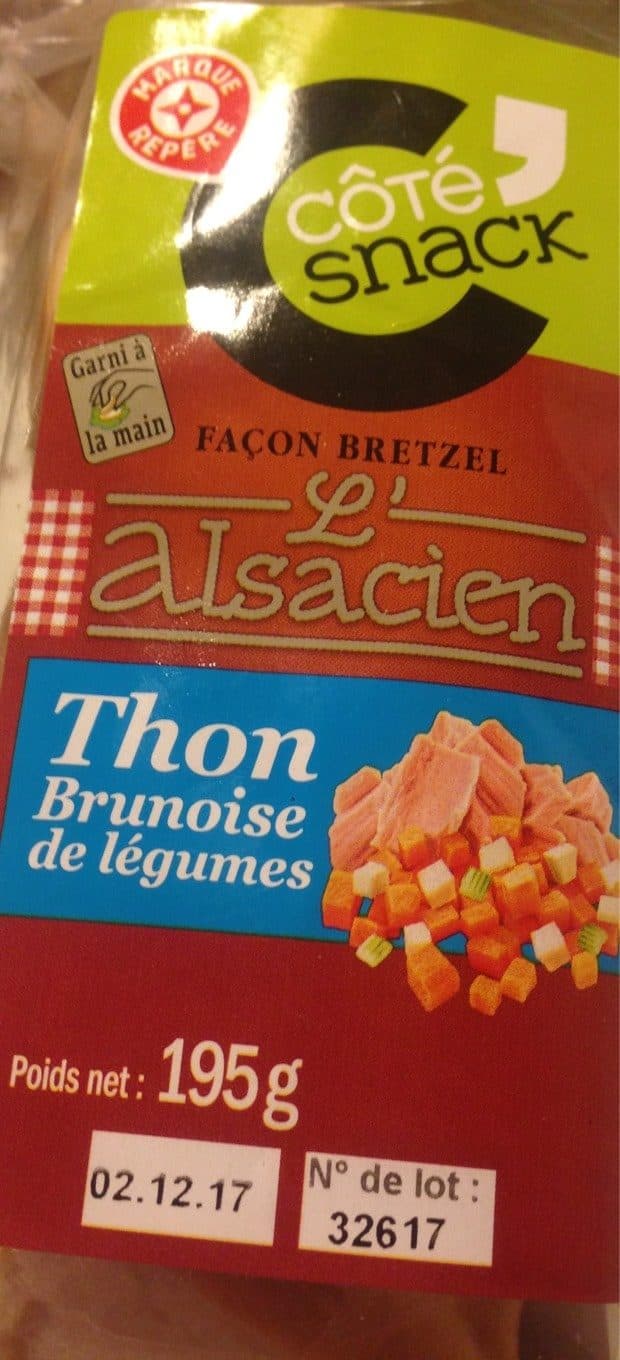 Marque Repère Sandwich l'alsacien thon brunoise de légumes packshot
